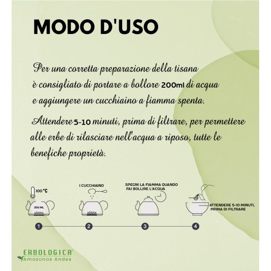 Guida alla preparazione della tisana naturale Erbologica